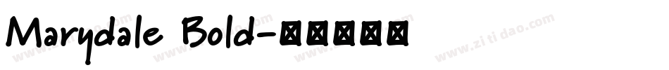 Marydale Bold字体转换